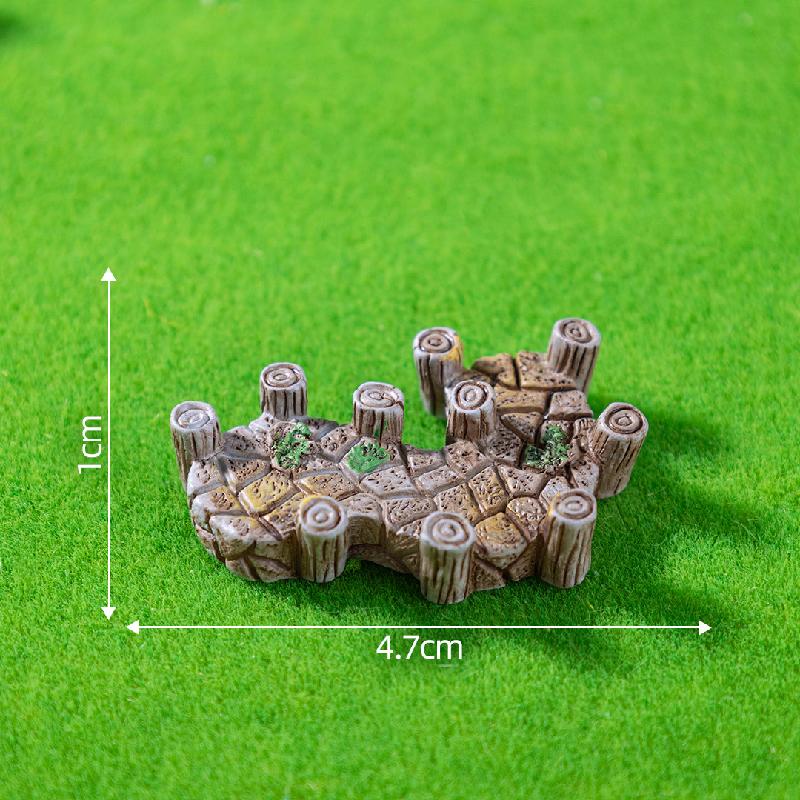 Tiểu cảnh cầu gỗ, hàng rào, sân vườn DIY, phụ kiện bàn mini tiểu cảnh thu nhỏ (ZC-173)