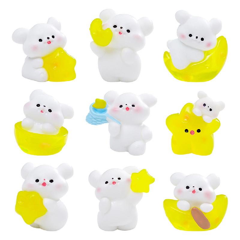 Tiểu cảnh sao, trăng, chú chó đáng yêu, búp bê DIY, phụ kiện treo bàn tiểu cảnh mini (ZC-341)