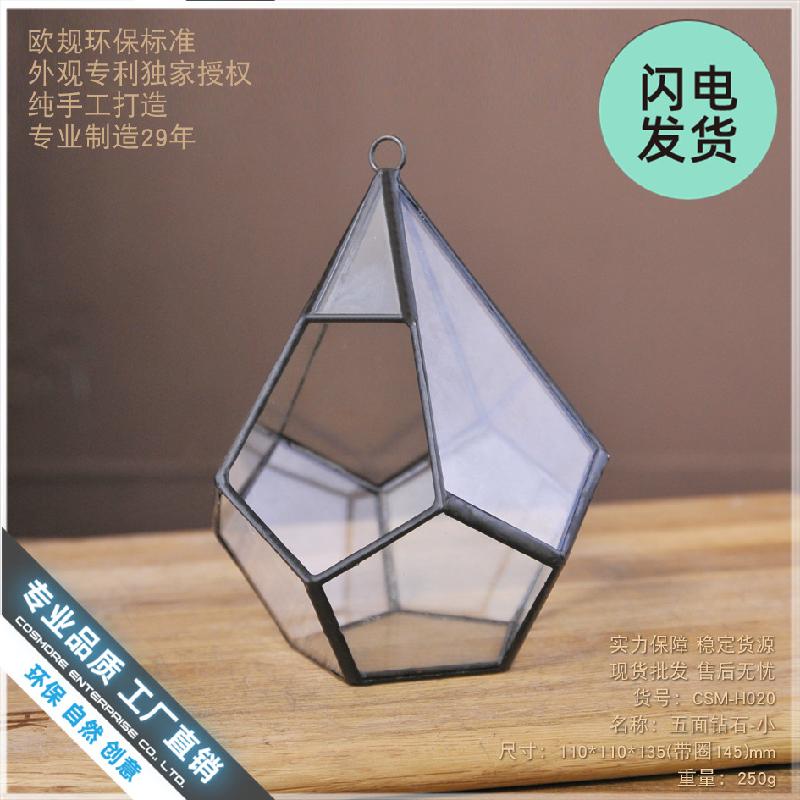 Chậu Đa Giác Nhà kính kim cương 5 mặt nhỏ (DG-221)
