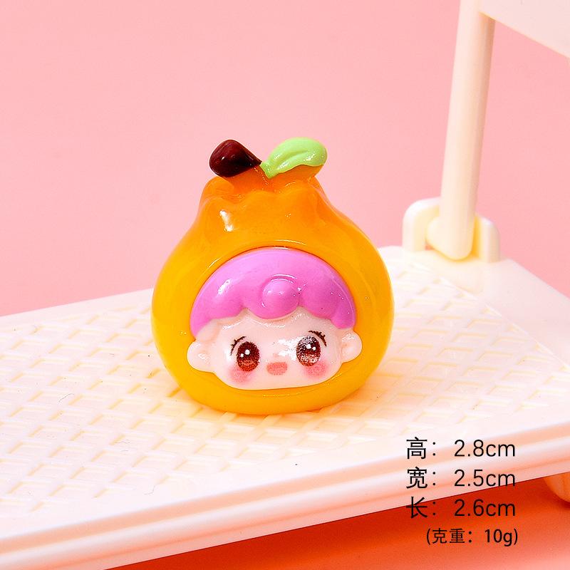 Trái cây hoạt hình resin mini, mô hình để bàn, nhà búp bê (NX-606)
