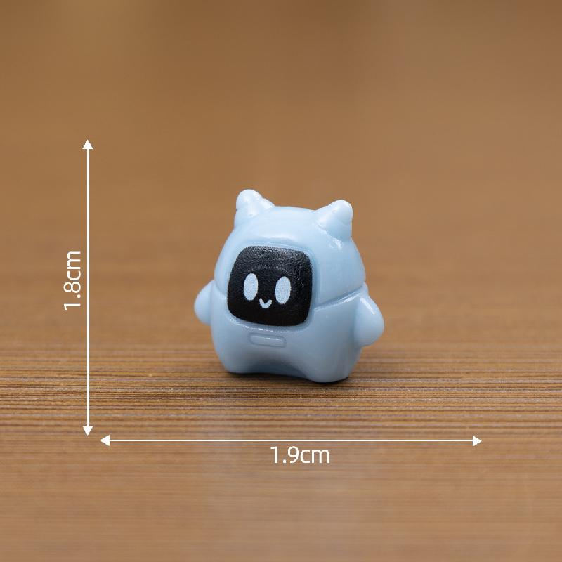 Tiểu cảnh robot mini DIY, phụ kiện tiểu cảnh mini resin treo bàn micro đáng yêu cute (ZC-1398)