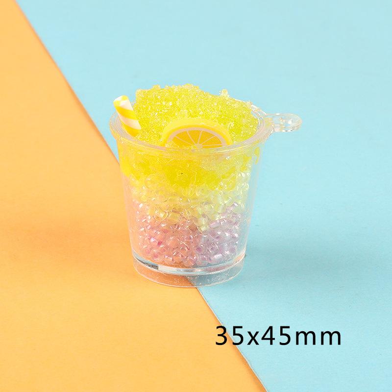 新款夜光立体沙冰杯 diy饰品配件钥匙扣挂件卡通潮玩摆件挂件批发