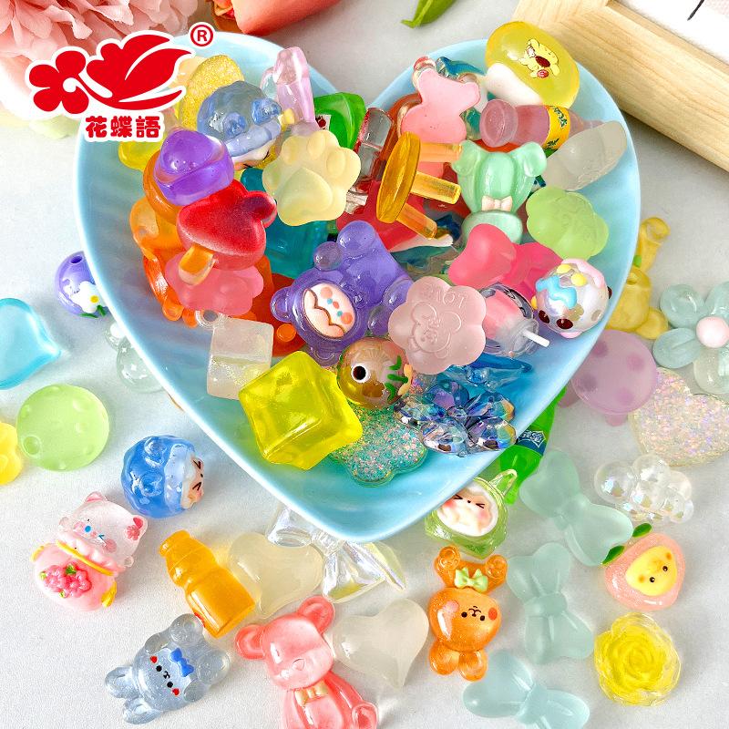 Phụ Kiện Nhỏ Xinh Resin mini phát sáng, phụ kiện DIY, mix gói (NX-766)