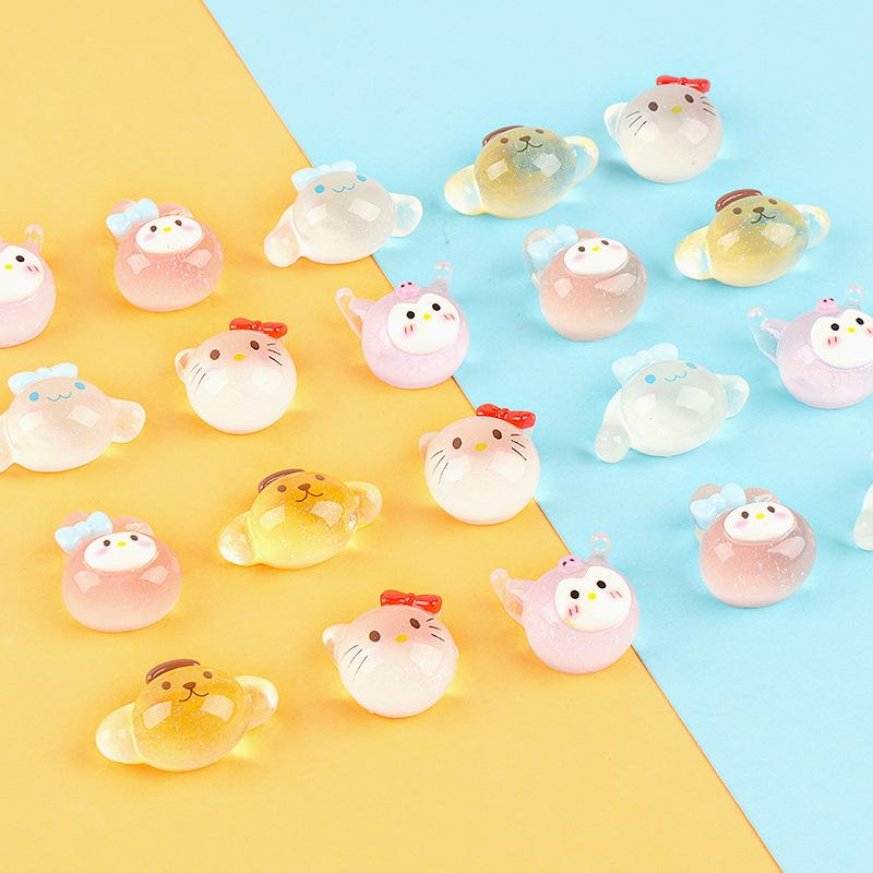 Charm tròn phát sáng DIY trang trí điện thoại (FF-325)