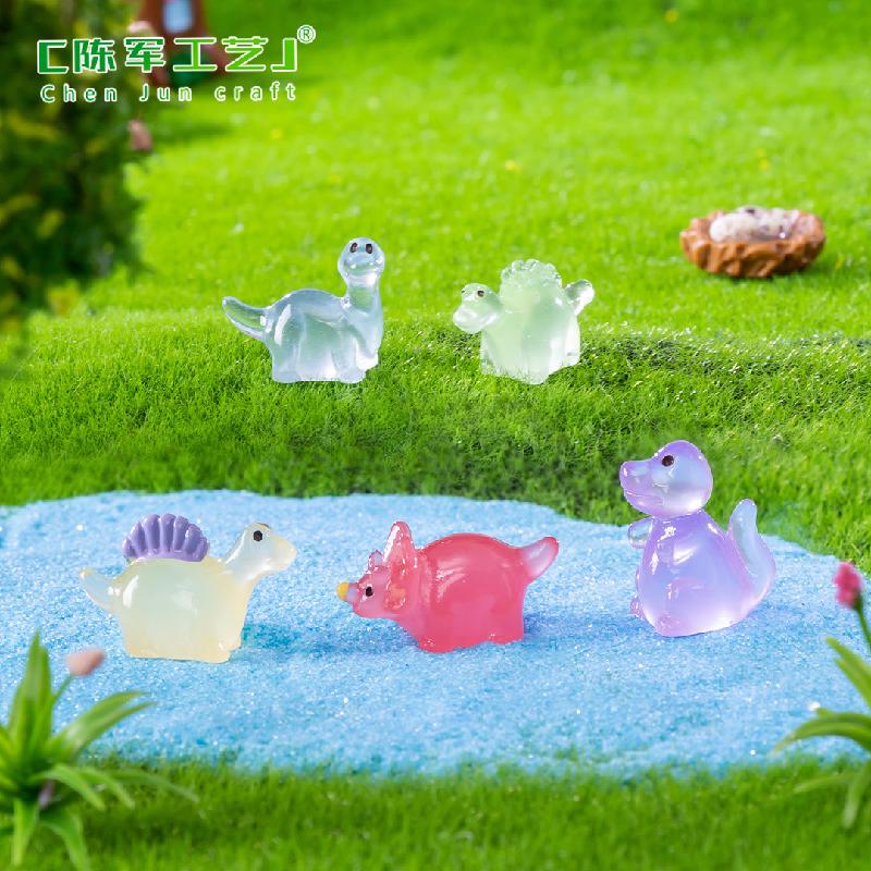 Phụ Kiện Tiểu Cảnh Tiểu cảnh khủng long phát sáng mini trang trí chậu rêu (ZC-874)