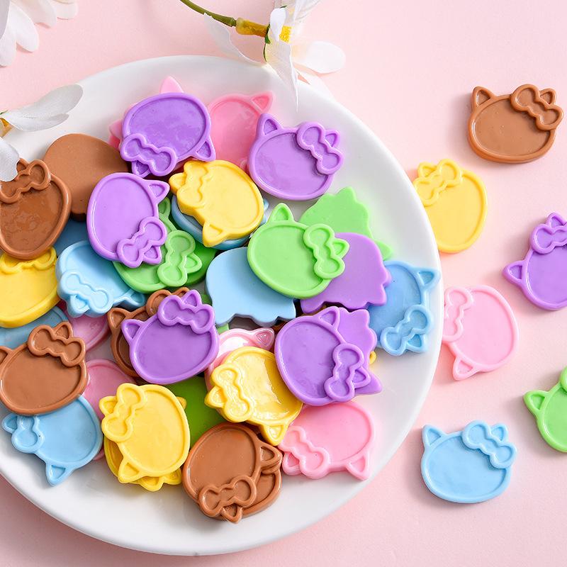Mèo bánh kem & lọ điều ước resin, food mini, phụ kiện DIY (NX-669)