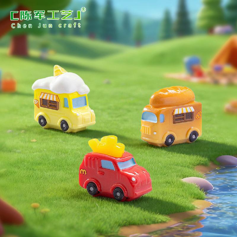 Phụ Kiện Tiểu Cảnh Xe Kem Khoai Tây Chiên Mini (PK-83)