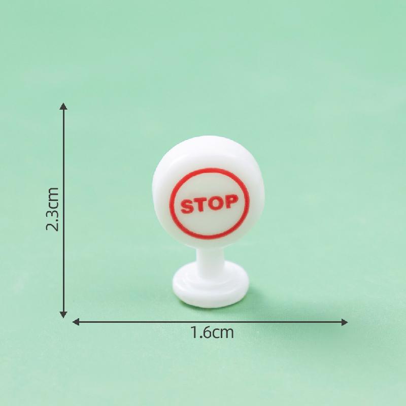 Tiểu cảnh ô tô, biển báo giao thông Q-version, DIY, phụ kiện bàn tiểu cảnh mini thu nhỏ (ZC-264)