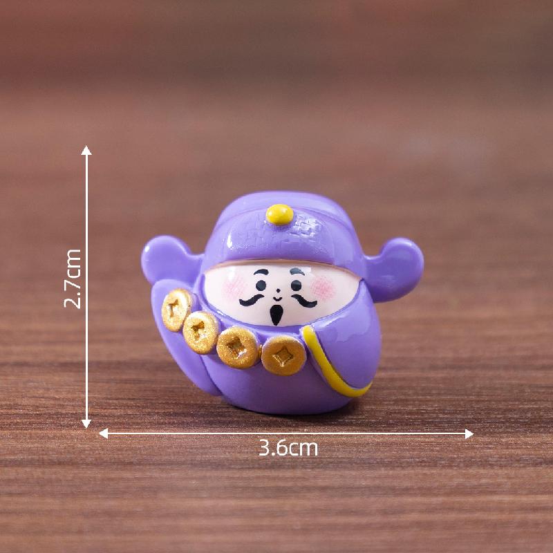 Tiểu cảnh thần Tài, Daruma DIY, phụ kiện tiểu cảnh mini xe bàn đáng yêu, cute (ZC-1077)