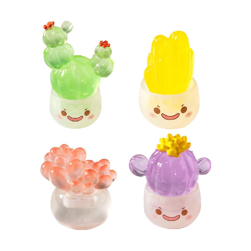 Tiểu cảnh xương rồng mini phát sáng DIY, phụ kiện tiểu cảnh mini bàn treo cute (ZC-1145)