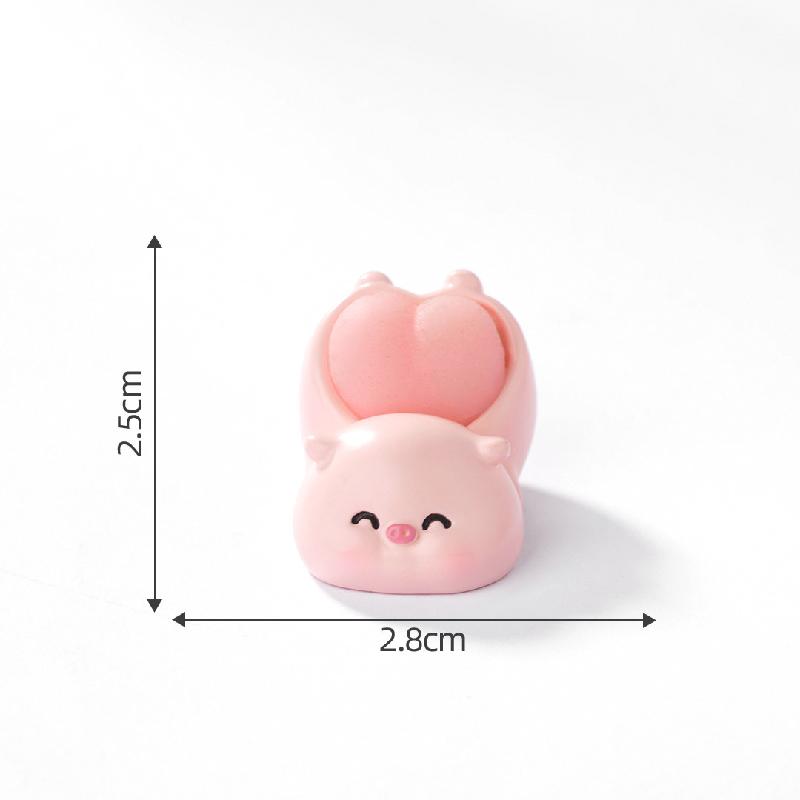 微景观创意可爱粉色Q弹屁股小猪公仔DIY装饰品配件迷你桌面小摆件