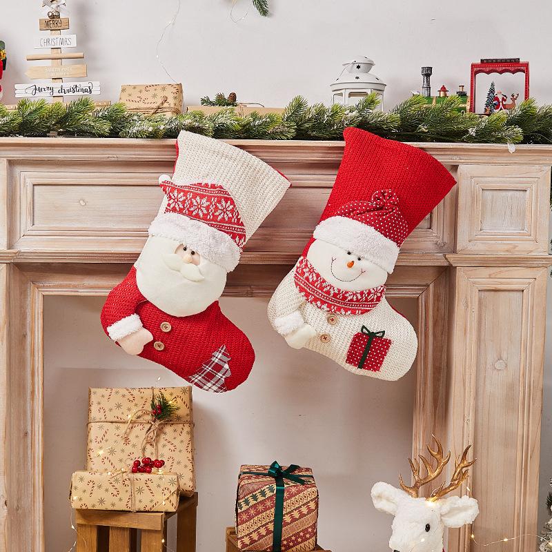 Trang Trí Noel Túi quà Giáng Sinh: tất Giáng Sinh trang trí, túi quà, quà tặng, treo cây thông Noel, bao đựng kẹo.