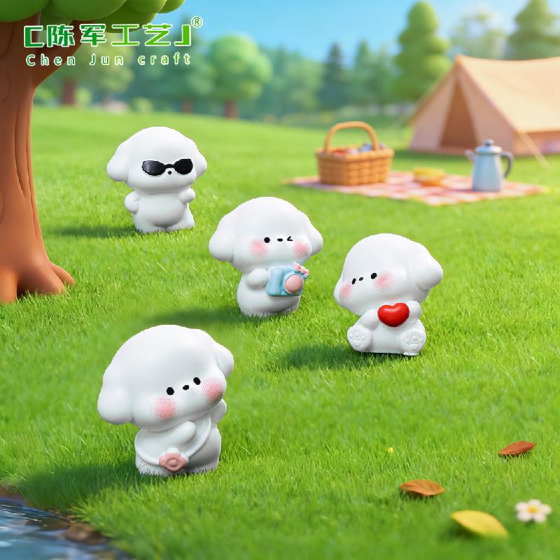 Phụ Kiện Tiểu Cảnh Chó Con Dễ Thương Mini Trang Trí (PK-52)