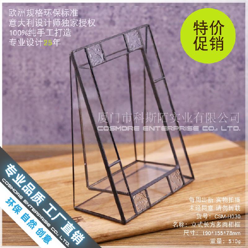 Chậu Đa Giác Nhà kính khung đứng Terrarium sen đá (DG-222)