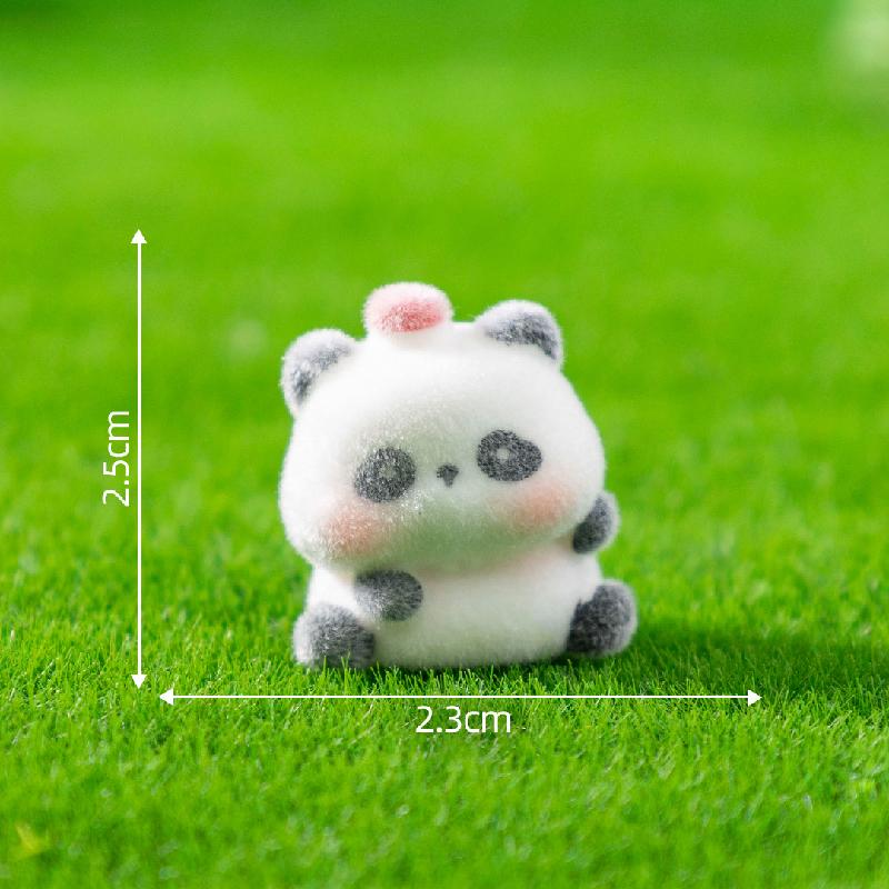 Tiểu cảnh gấu trúc dễ thương, búp bê DIY, phụ kiện bàn tiểu cảnh mini (ZC-659)