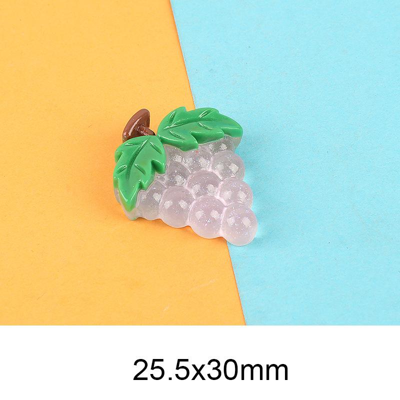 卡通夜光水果片 可爱diy奶油胶自制手机壳头饰饰品树脂配件批
