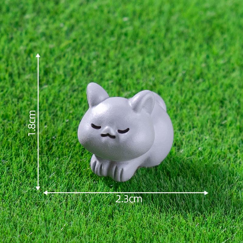 微景观创意迷你小猪小猫动物萌粒 DIY装饰配件迷你车载桌面小摆件