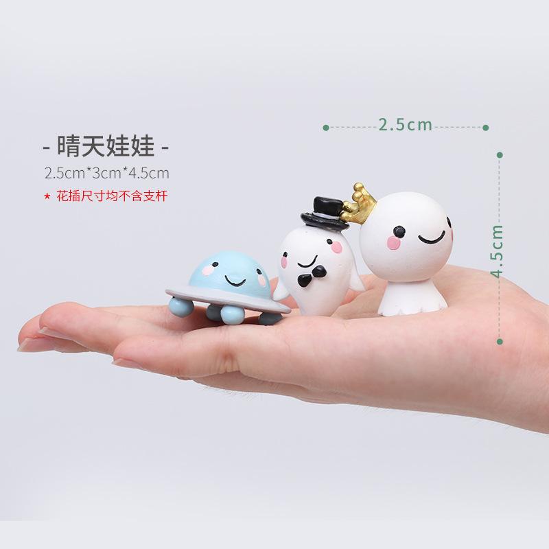 Chậu Cây Resin Que cắm hoa resin phong cách Instagram, hình em bé nắng, trang trí chậu cây và sân vườn (RG-280)