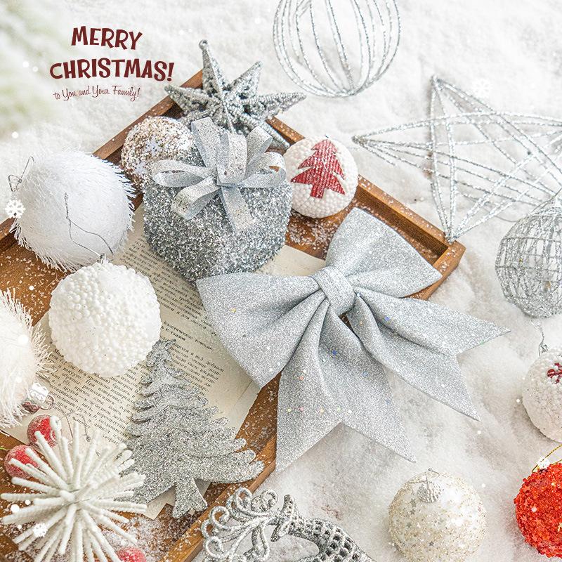 Trang Trí Noel Trang trí Noel: Bóng vàng champagne, nơ trang trí đẹp