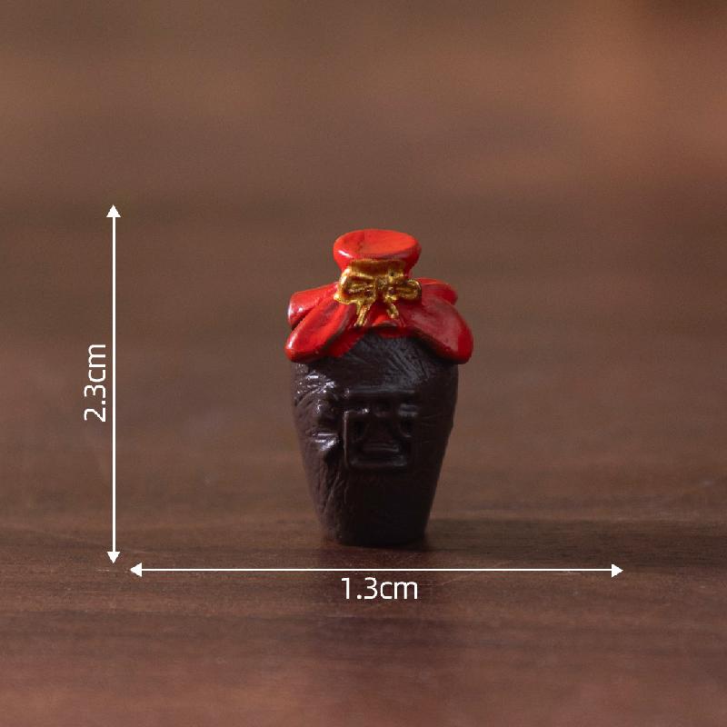 Tiểu cảnh rượu đào giả, bộ dụng cụ ủ rượu búp bê DIY, phụ kiện bàn mini sáng tạo (ZC-118)