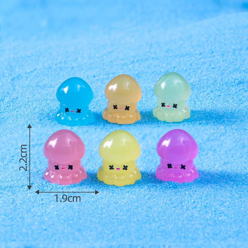 Tiểu cảnh hải cẩu, cua, cá ngựa phát sáng DIY, phụ kiện tiểu cảnh mini resin garden cute (ZC-1416)
