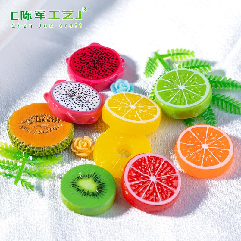 Phụ Kiện Tiểu Cảnh 微景观创意切片水果橙子猕猴桃食玩 DIY装饰品盲袋配件迷你小摆件