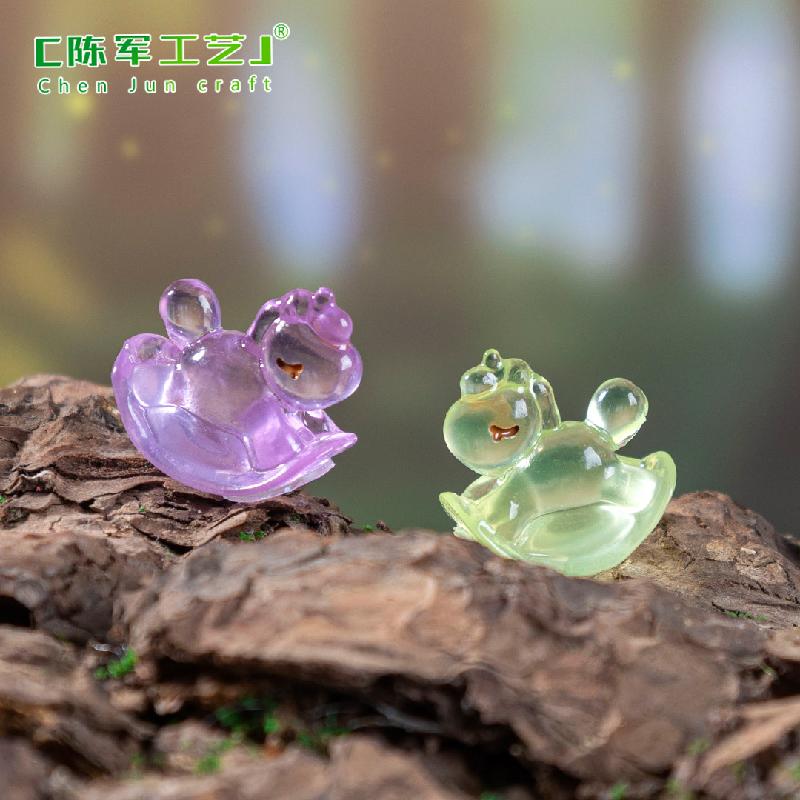 Phụ Kiện Tiểu Cảnh 跨境微景观创意夜光彩虹摇摇马萌粒 DIY装饰品配件迷你树脂小摆件