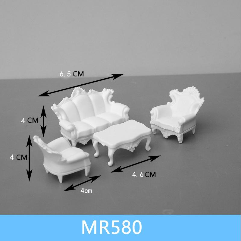 Phụ Kiện Mô Hình Sofa Giường Mini Mô Hình Nội Thất Tỷ Lệ 1:25 (MH-101)
