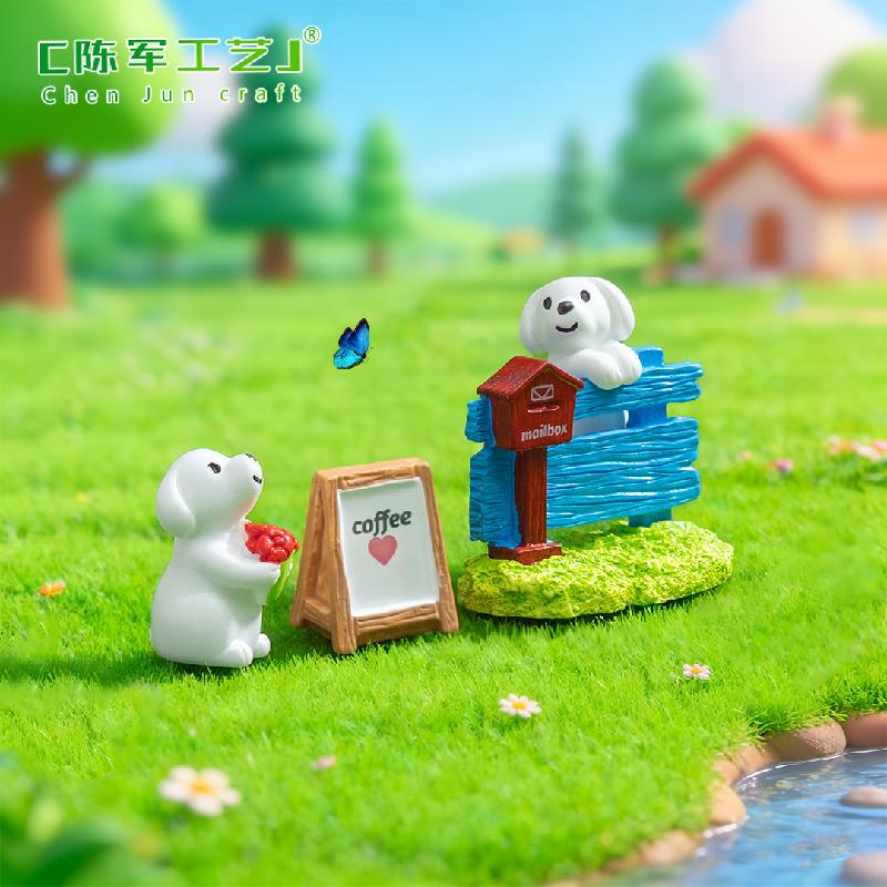 Phụ Kiện Tiểu Cảnh Chó Biển Chỉ Đường Mini Trang Trí (PK-182)