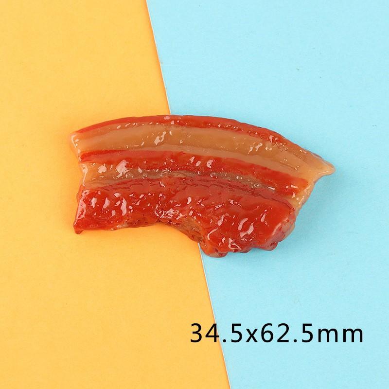 仿真食玩五花肉鸡爪树脂贴片 diy发夹 冰箱贴 钥匙扣吊坠装饰材料