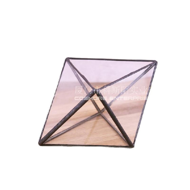 Nhà kính đa giác đen Bắc Âu, hộp hoa hồng (DG-155)