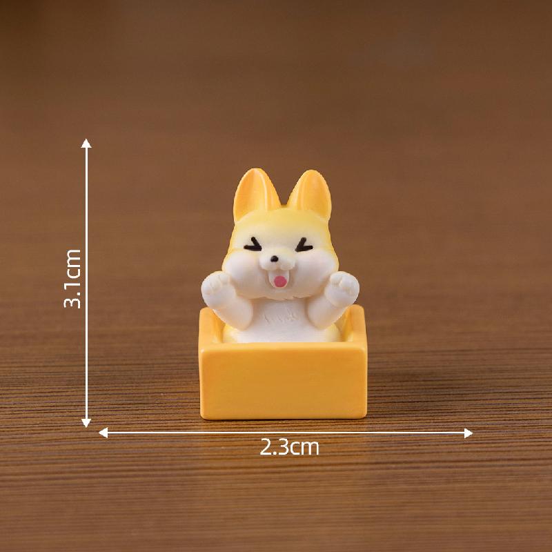 Tiểu cảnh Corgi mập DIY, phụ kiện tiểu cảnh mini treo bàn thu nhỏ đáng yêu (ZC-1101)