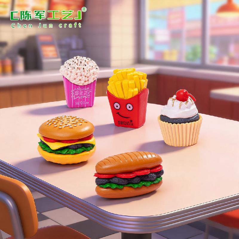 Phụ Kiện Tiểu Cảnh Tiểu cảnh bánh hamburger và sushi, phụ kiện trang trí mini (ZC-490)