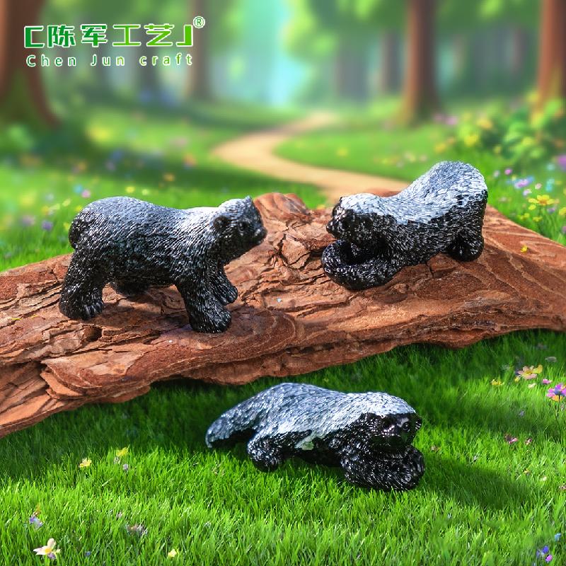 Phụ Kiện Tiểu Cảnh 跨境新品微景观创意写实平头哥公仔 DIY装饰品配件迷你树脂小摆件