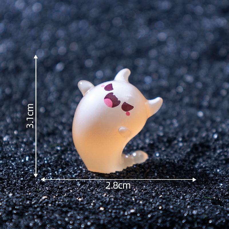 Tiểu cảnh ma nhỏ phát sáng, Halloween DIY, phụ kiện resin tiểu cảnh mini (ZC-568)
