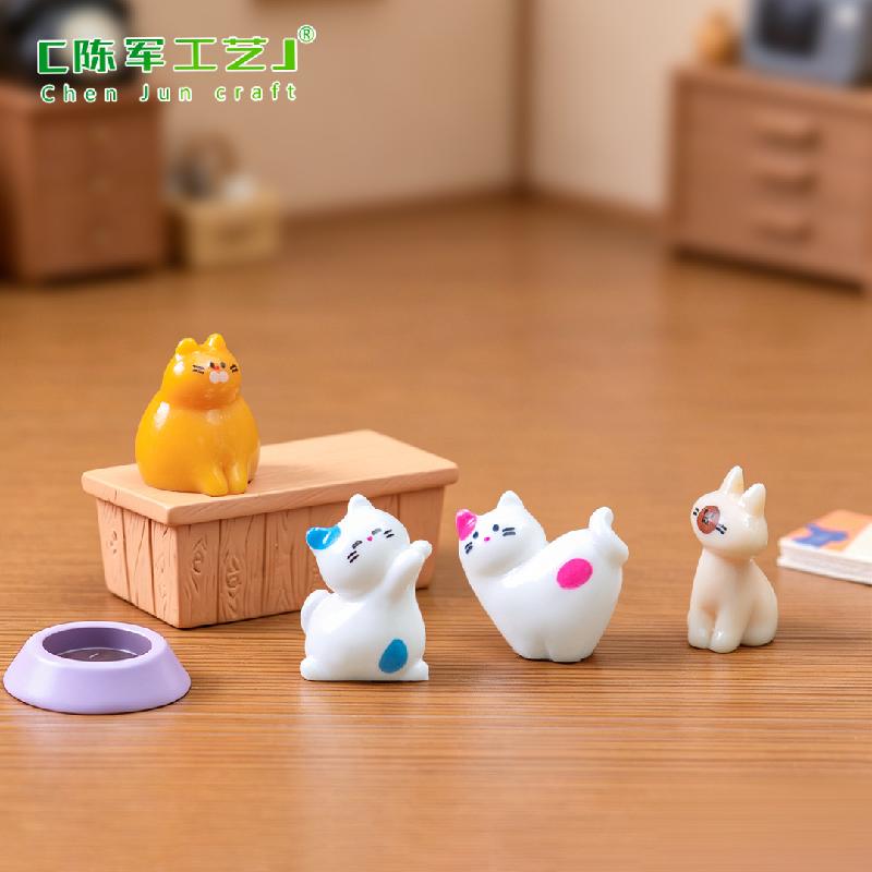 Phụ Kiện Tiểu Cảnh Mèo Béo Quán Cà Phê Mini (PK-248)