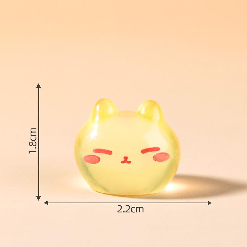 Tiểu cảnh mèo & thỏ phát sáng DIY, phụ kiện tiểu cảnh mini resin garden treo bàn đáng yêu cute (ZC-1466)