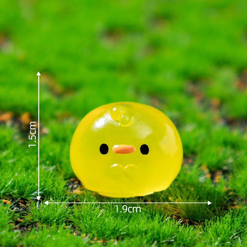 Tiểu cảnh thú tròn phát sáng DIY, phụ kiện tiểu cảnh mini treo bàn garden cute (ZC-1336)