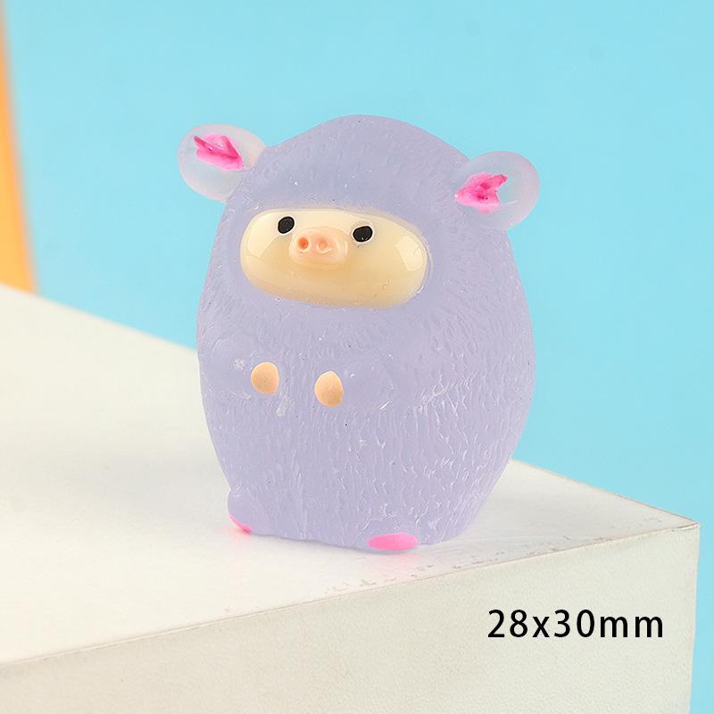 Charm heo phát sáng DIY trang trí vỏ điện thoại (FF-259)