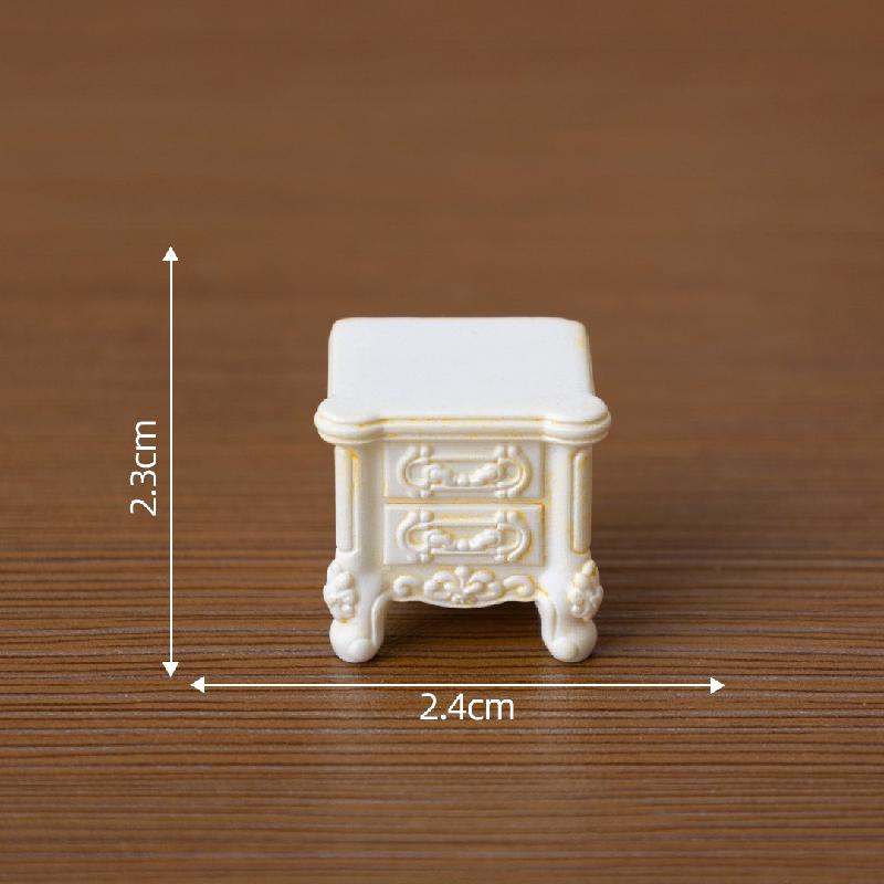 Sofa, giường Baroque mini, búp bê DIY, phụ kiện tiểu cảnh bàn thu nhỏ (ZC-73)