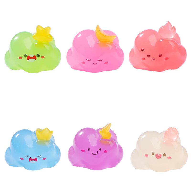 Tiểu cảnh đám mây phát sáng DIY, phụ kiện tiểu cảnh mini resin treo bàn garden đáng yêu (ZC-1349)