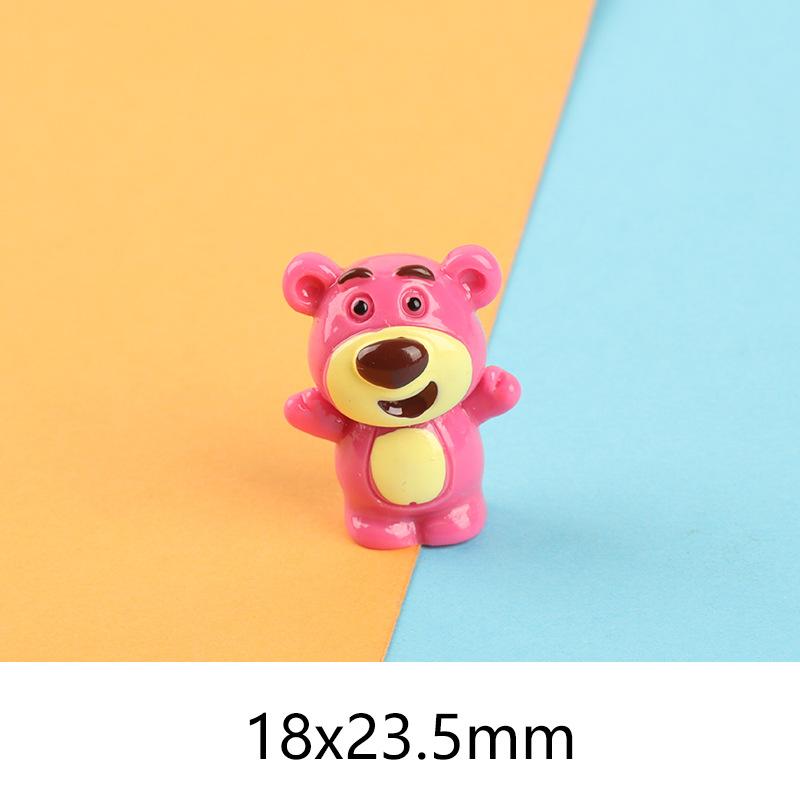 Charm gấu dâu DIY trang trí vỏ điện thoại (FF-492)