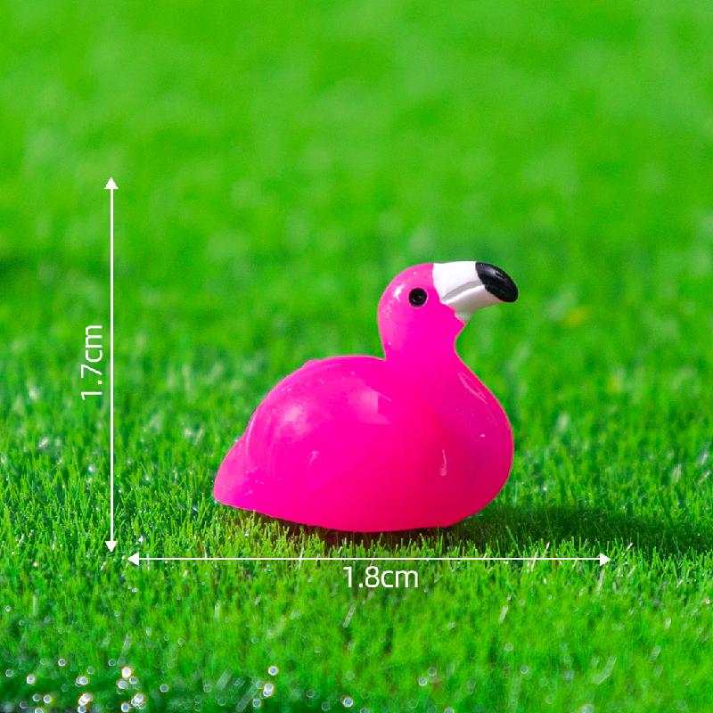 Tiểu cảnh hồng hạc mini DIY, phụ kiện tiểu cảnh resin treo bàn garden đáng yêu cute (ZC-1414)