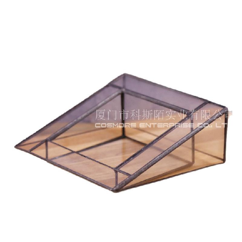 Nhà kính vuông đứng Terrarium, chậu sen đá mini (DG-53)