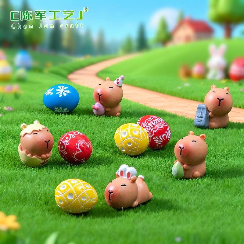 Phụ Kiện Tiểu Cảnh Capybara Phục Sinh Mini Trang Trí (PK-262)