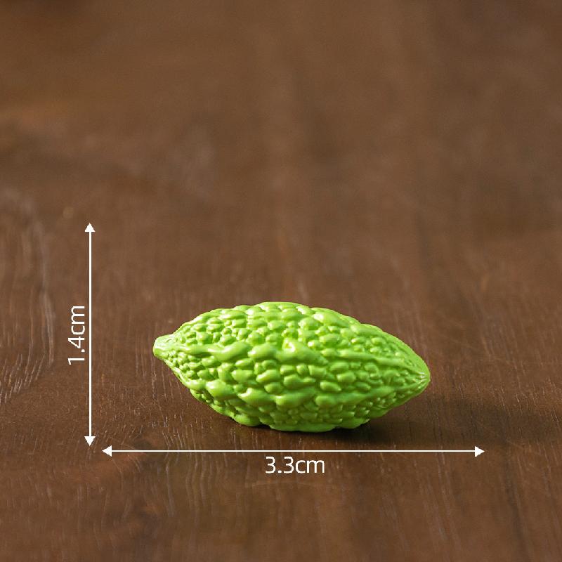 Tiểu cảnh bí ngô, ớt giả ăn được DIY, kẹp tóc, phụ kiện tiểu cảnh mini (ZC-681)