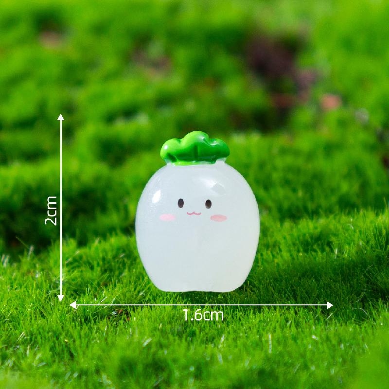Tiểu cảnh cà rốt phát sáng DIY, phụ kiện tiểu cảnh mini resin cute, dễ thương (ZC-884)