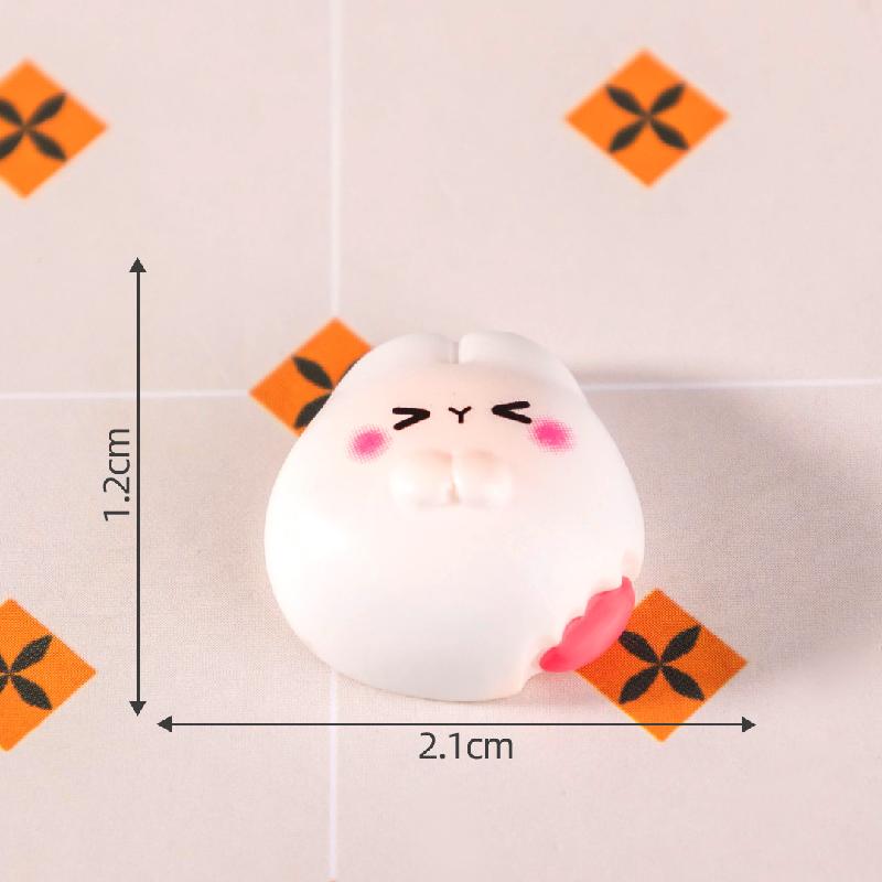 Tiểu cảnh bánh quy thỏ DIY, phụ kiện tiểu cảnh mini cream glue thu nhỏ đáng yêu (ZC-1118)