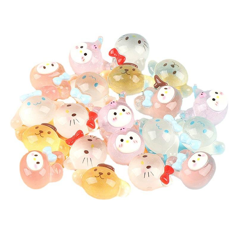 Charm tròn phát sáng DIY trang trí điện thoại (FF-325)