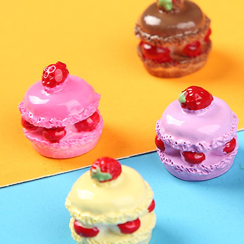 Charm bánh kem 2 tầng DIY trang trí vỏ điện thoại (FF-520)